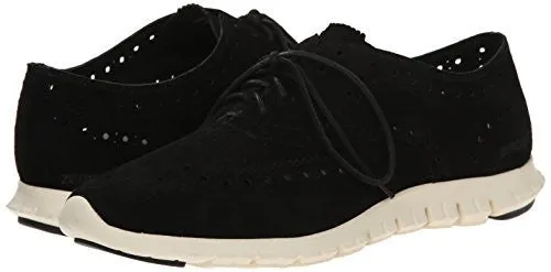Zerogrand Wing Ox Oxford Black Suede 8 B Us